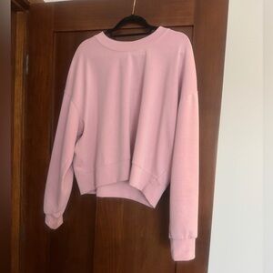 Lululemon Softstreme Mauve Pink Crew Sweatshirt Pink Peony Size 10 Worn Twice